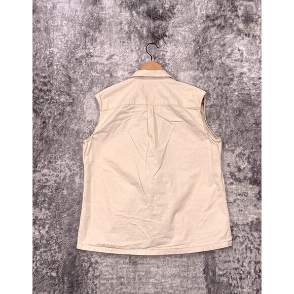 Salt Murphy Shirt Large Mens Snap Front Sleeveless Collared - Picture 3 of 8